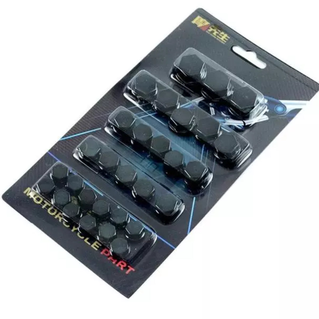 Motorcycle Plastic Bolt Cap Covers (30 Piece)