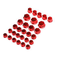 Motorcycle Plastic Bolt Cap Covers (30 Piece)