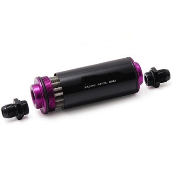 Alu Racing Fuel Filter with 100 Micron Stainless Steel Filter