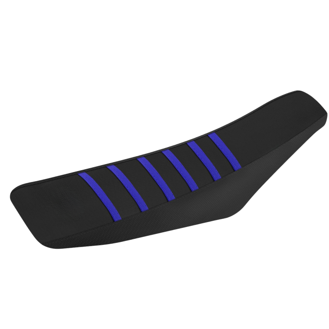 Custom Grip Seat Cover Compatible with Yamaha WR250F/ WR450F (2007-2016) - Black, Blue