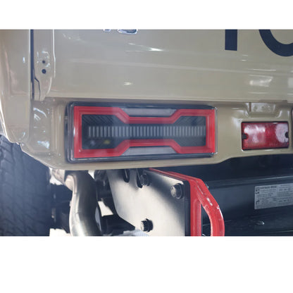 Aftermarket LED Tail Light Set Compatible with Land Cruiser 79 - Smoke Lens