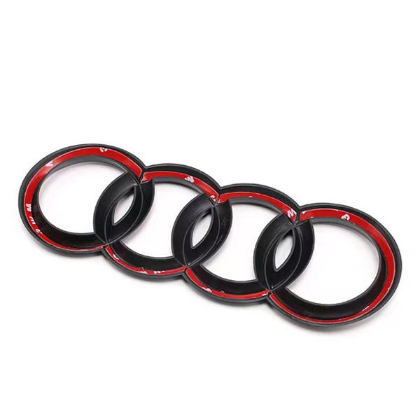 Audi 4 Rings Rear Badge Cover-Glossy Black(4RC-AD2-192-GBK)