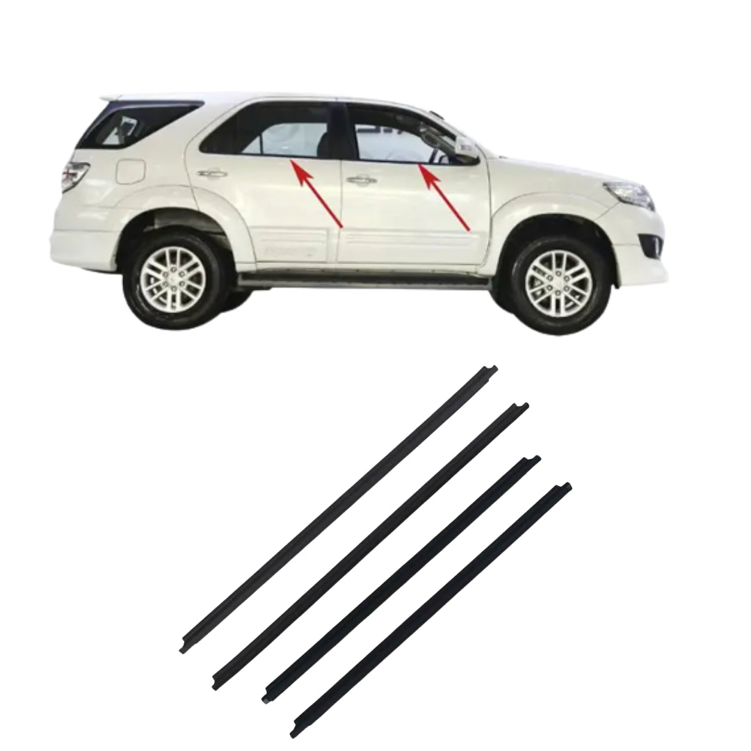 Window Weather Strip Trim Compatible With Toyota Fortuner (2006-2015)