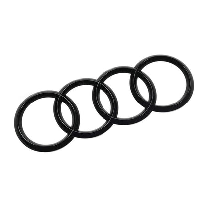Audi 4 Rings Rear Badge Cover-Glossy Black(4RC-AD2-192-GBK)