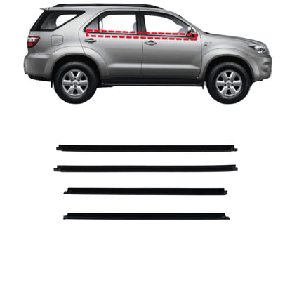 Window Weather Strip Trim Compatible With Toyota Fortuner (2006-2015)