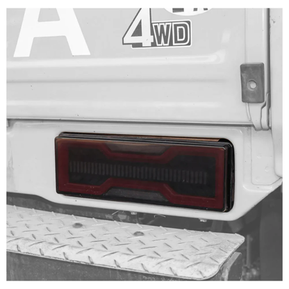 Aftermarket LED Tail Light Set Compatible with Land Cruiser 79 - Smoke Lens