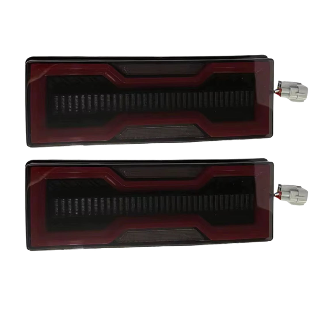 Aftermarket LED Tail Light Set Compatible with Land Cruiser 79 - Smoke Lens