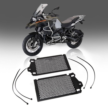Black Radiator Guard Compatible with BMW R1200GS/A LC
