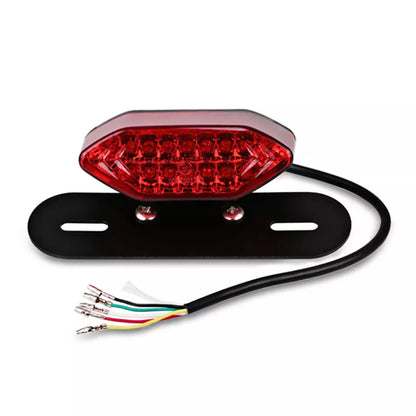 Motorcycle LED Taillight - Number Plate Holder, Indicators and Brake Light