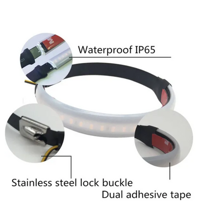 Motorcycle Fork LED Ring Indicators Set