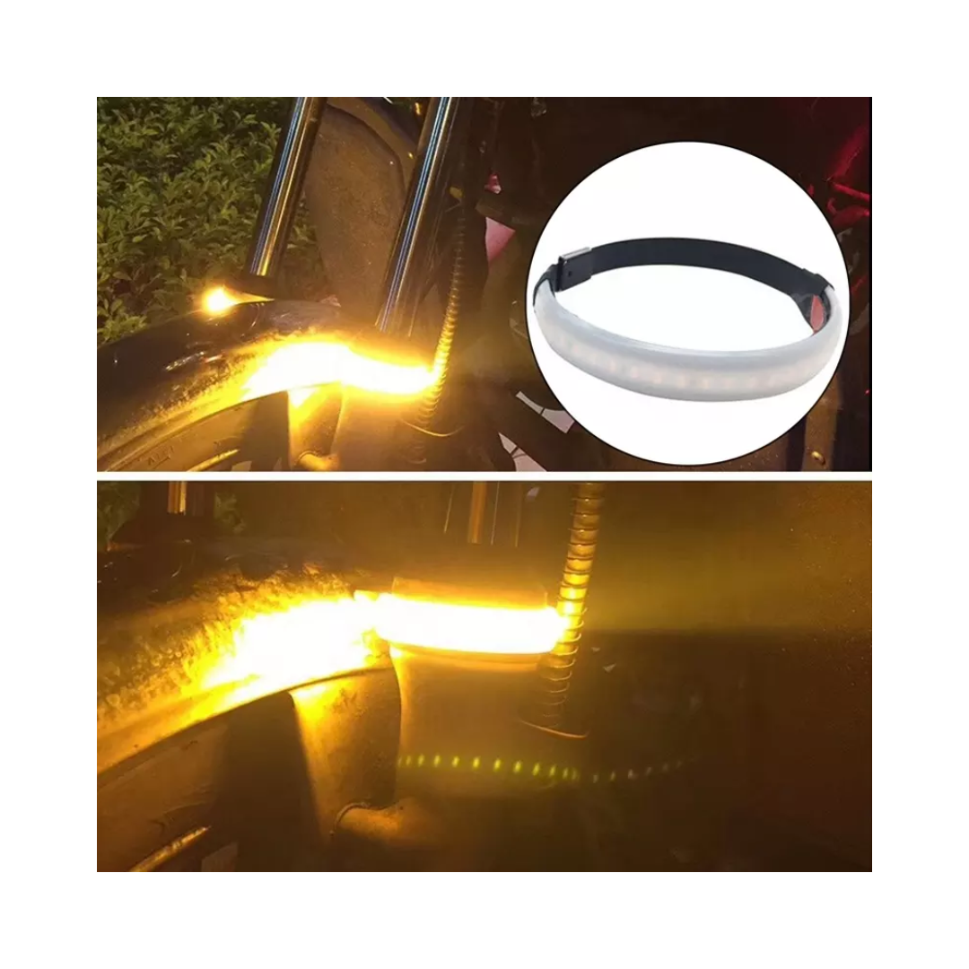 Motorcycle Fork LED Ring Indicators Set