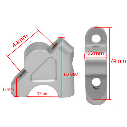 Black Handlebar Risers Compatible with BMW R1200/ R1250GS/A & BMW S1000XR