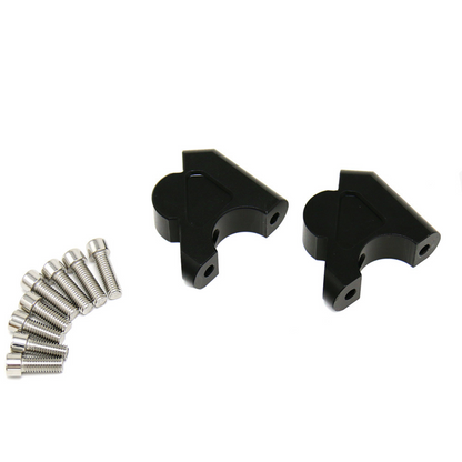 Black Handlebar Risers Compatible with BMW R1200/ R1250GS/A & BMW S1000XR