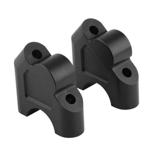 Black Handlebar Risers Compatible with BMW R1200/ R1250GS/A & BMW S1000XR