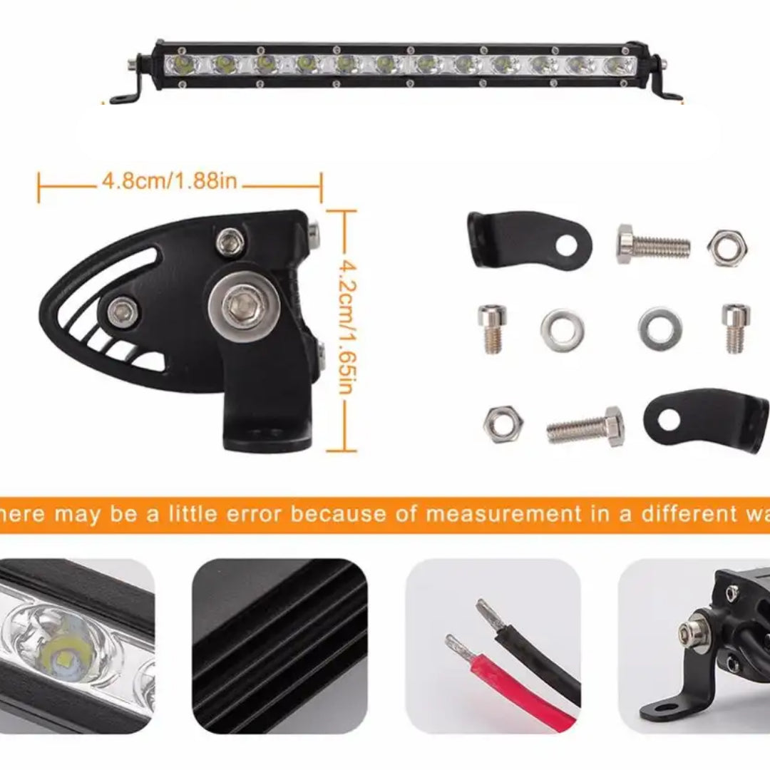 Automotive Single Row 19-Inch LED Light Bar (54W)
