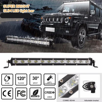 Automotive Single Row 19-Inch LED Light Bar (54W)
