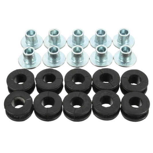 Rubber/ Metal Grommets Kit (10-Piece)