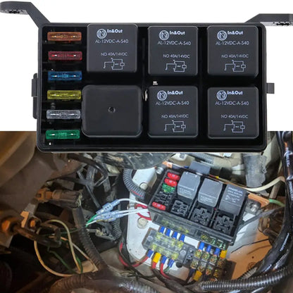 Automotive Relay & Fuse Box/ Holder (12-Slot)