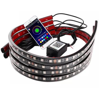 Automotive Chasing Under Glow Lights 4-Piece