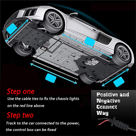 Automotive Chasing Under Glow Lights 4-Piece