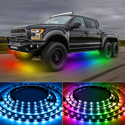 Automotive Chasing Under Glow Lights 4-Piece