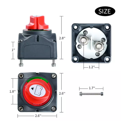 Cut Off Isolator Automotive Battery Disconnect Switch