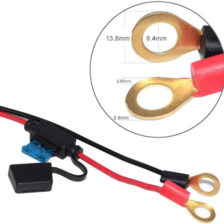 Female Cigarette Lighter Socket Battery Eyelet Ring Terminal