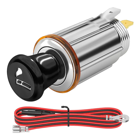 Automotive Eject Button Cigarette Lighter Element Socket (12V)