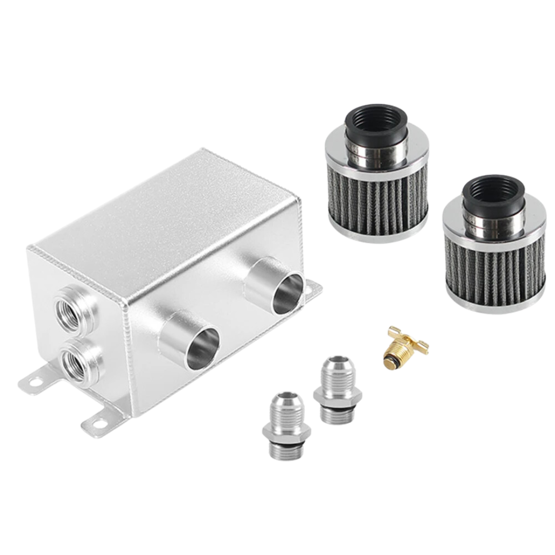 Automotive Alum Oil Catch Can + Dual Filter (1.2L)