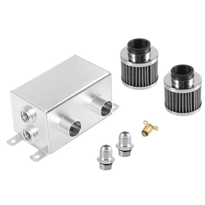 Automotive Alum Oil Catch Can + Dual Filter (1.2L)