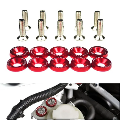 Aftermarket JDM Styling M6 Bolt & Washer kit (10-Piece)