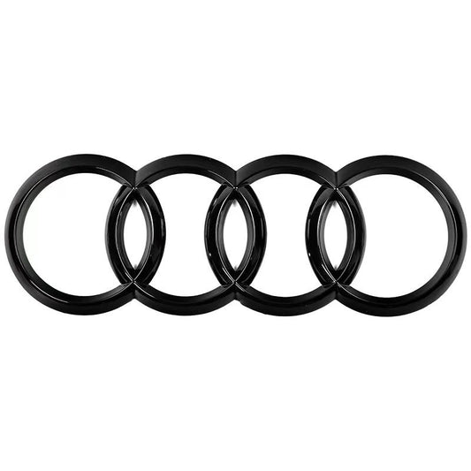 Audi Rings Black Style Front Badge Cover(AD-FB-COVER-276-S3-GBK)