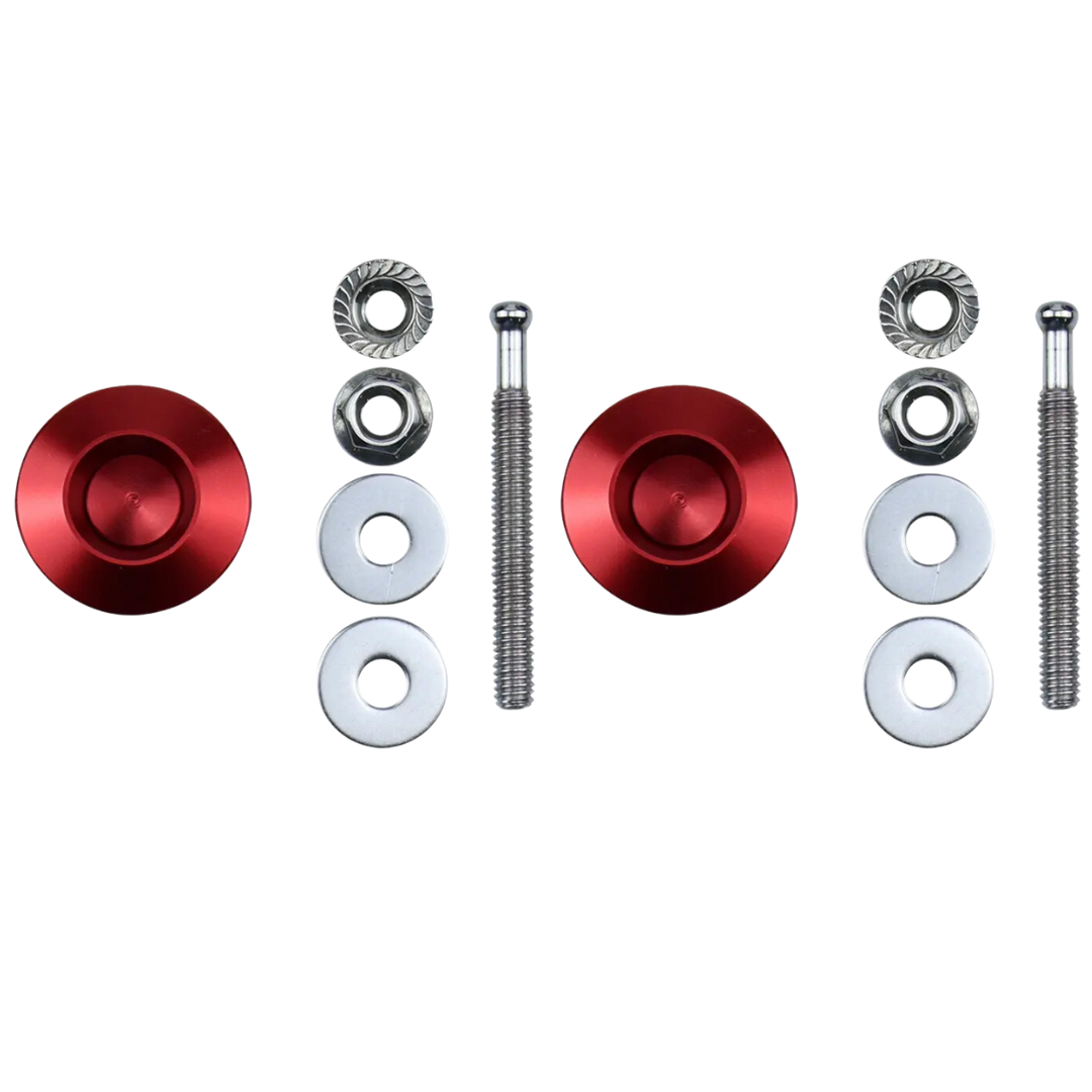 Auto Mini Push Button Quick Release Bumper/ Bonnet Lock 30mm (Set)