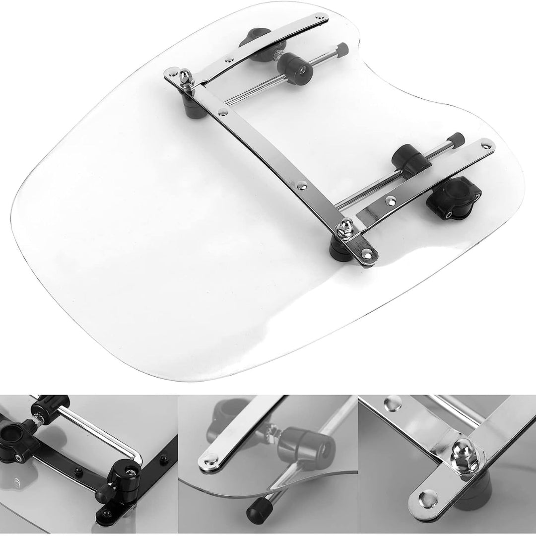 Cruiser Screen & Brackets: Harley/Honda/Suzuki/Yamaha/Kawasaki