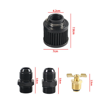 Automotive Alum Oil Catch Can + Dual Filter (1.2L)