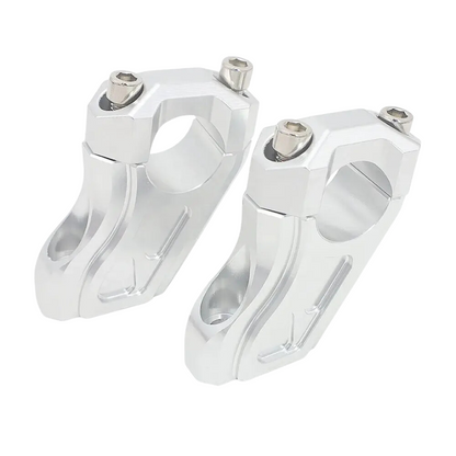 Silver Handlebar Risers BMW R nineT: Upwards and Back