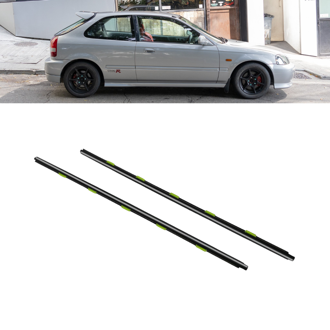 Window Weather Strip Trim Set Compatible with Honda Civic (1996-2000)