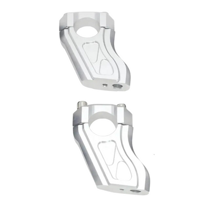 Silver Handlebar Risers BMW R nineT: Upwards and Back