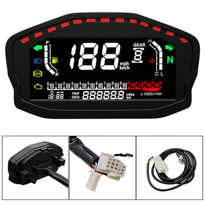 Aftermarket Motorcycle Multi-Function LCD Speedometer (#3)