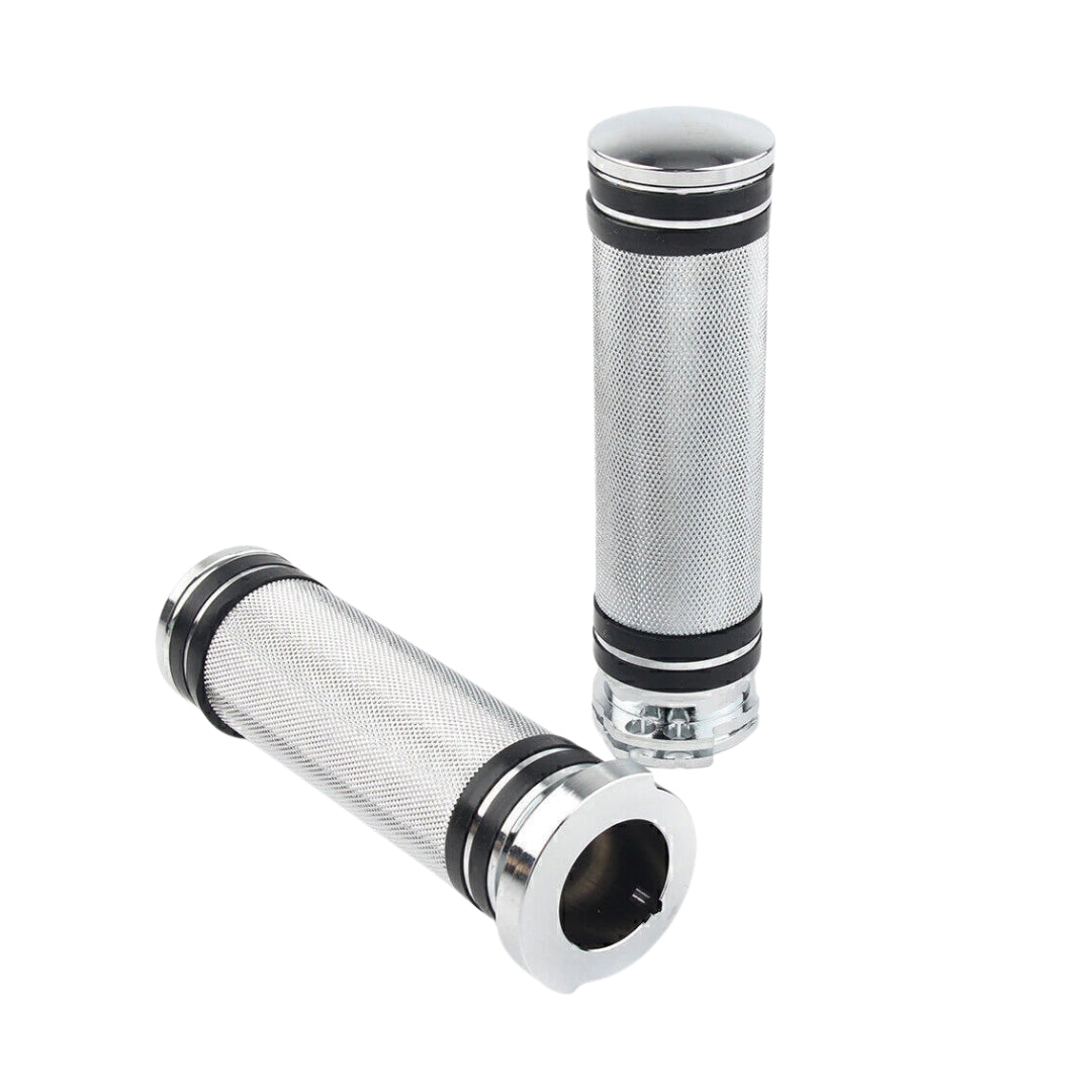 25mm CNC Handlebar Grip Set Compatible with Harley XL800 / XL1200