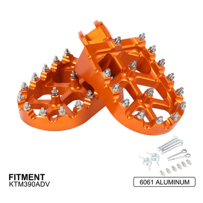 Aftermarket Foot Peg Set: KTM 390 Adventure - Orange