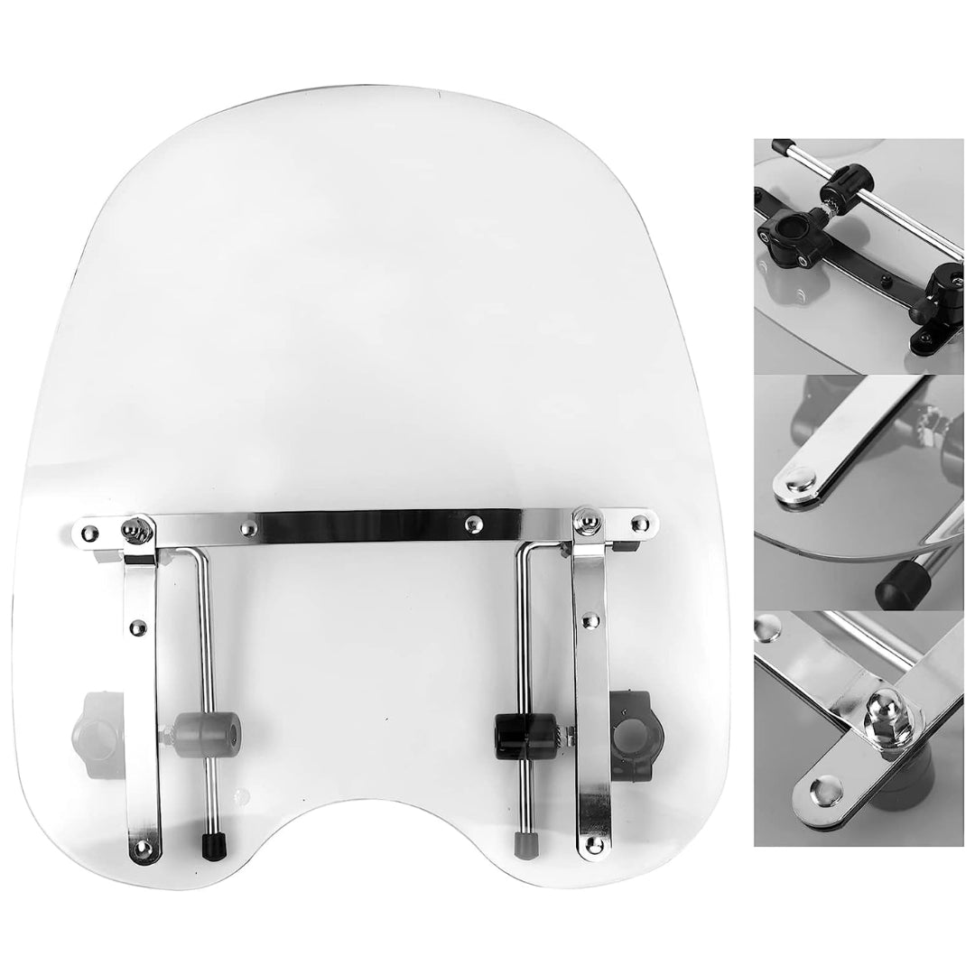 Cruiser Screen & Brackets: Harley/Honda/Suzuki/Yamaha/Kawasaki