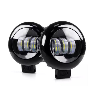 Set of 2 Aluminum 6000K LED 30W Spot Light Round