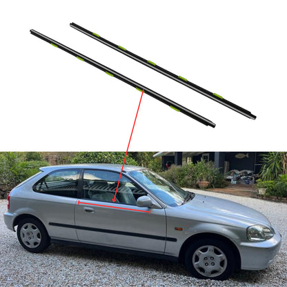 Window Weather Strip Trim Set Compatible with Honda Civic (1996-2000)