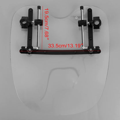 Cruiser Screen & Brackets: Harley/Honda/Suzuki/Yamaha/Kawasaki