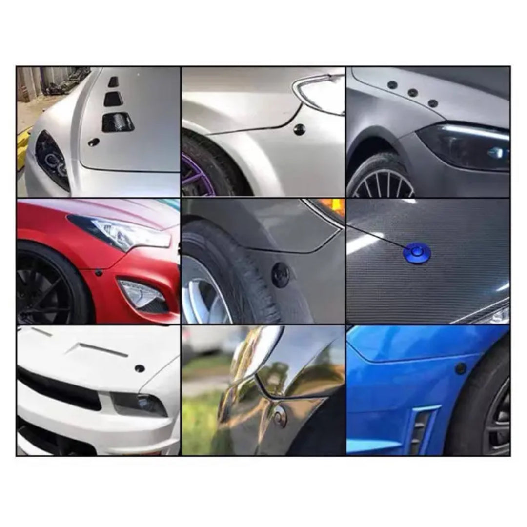 Auto Mini Push Button Quick Release Bumper/ Bonnet Lock 30mm (Set)