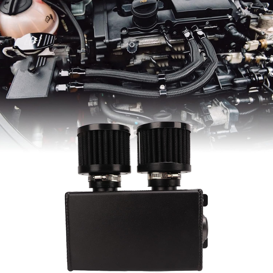 Automotive Alum Oil Catch Can + Dual Filter (1.2L)