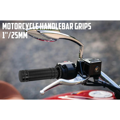 25mm CNC Handlebar Grip Set Compatible with Harley XL800 / XL1200