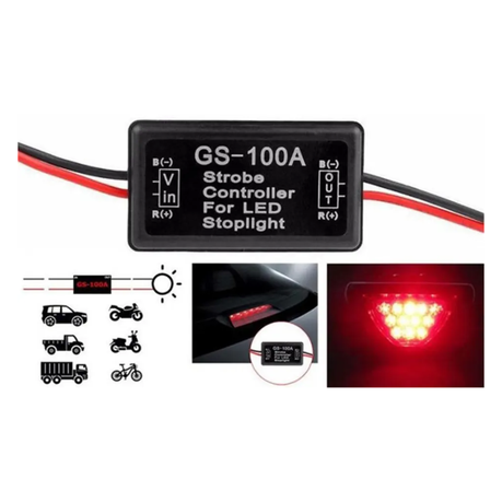 Led Brake Light Flash/ Strobe Controller (12V)