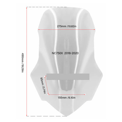 Aftermarket Screen for Honda NC750X (2016-2020)